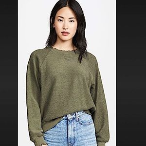 JOIE SWEATSHIRT IN ARMY GREEN